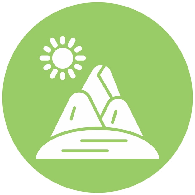 Diseño vectorial Estilo de icono de arena del desierto