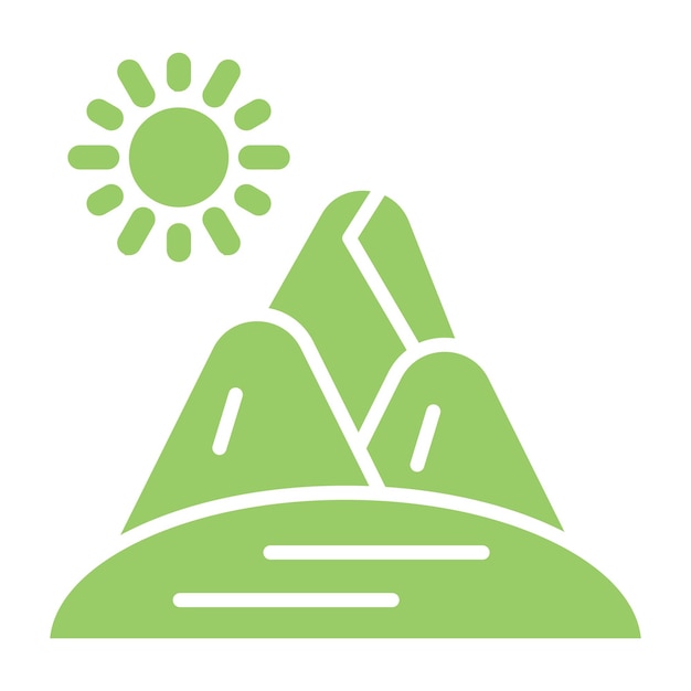 Diseño vectorial Estilo de icono de arena del desierto