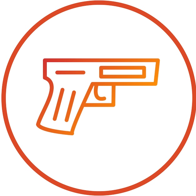 Diseño vectorial del estilo del icono del arma Cosh