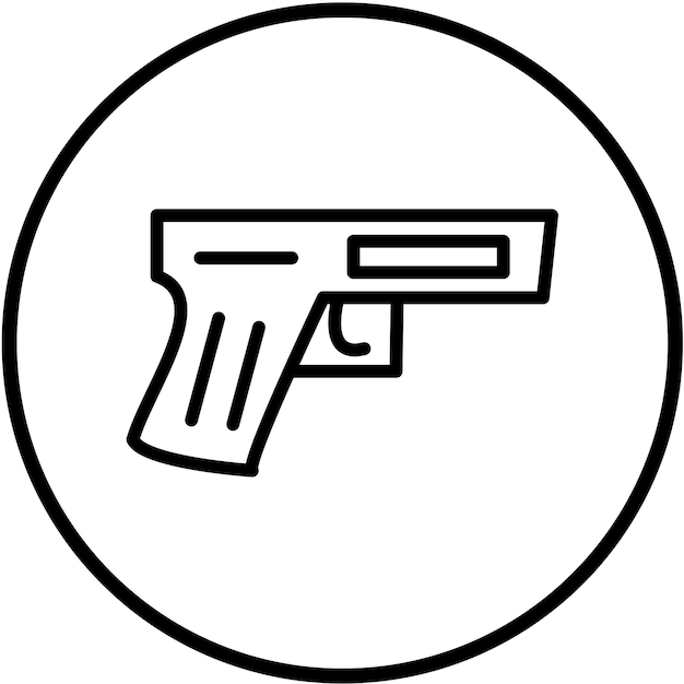 Diseño vectorial del estilo del icono del arma Cosh