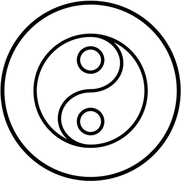 Diseño vectorial Estilo del icono de la armonía celestial