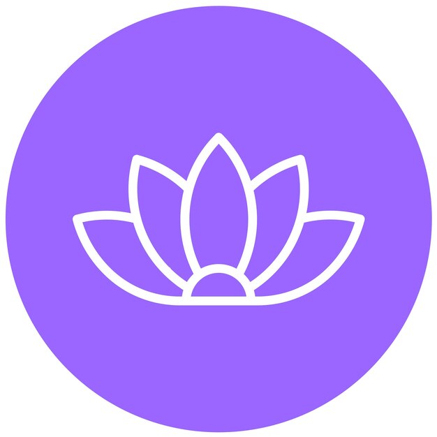 Diseño vectorial Estilo de icono de armonía de hierbas