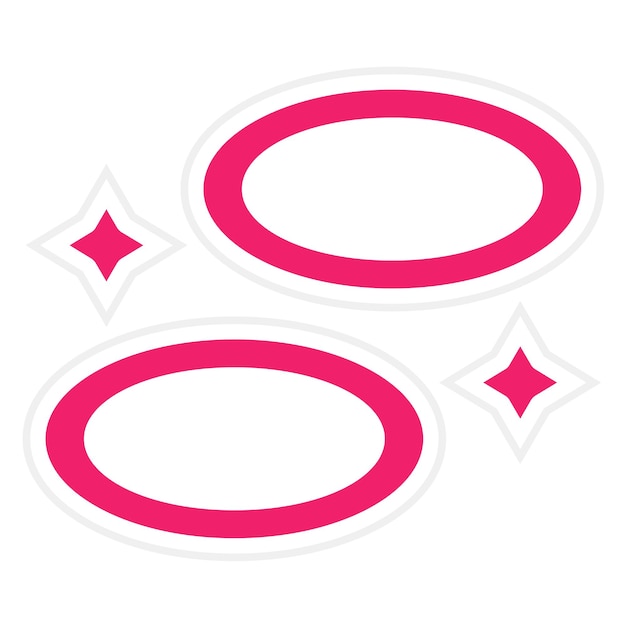 Diseño vectorial Estilo del icono del aro