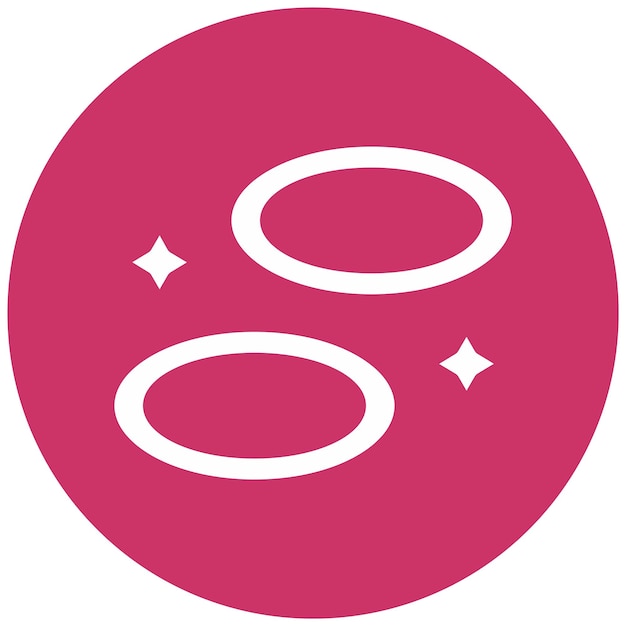 Diseño vectorial Estilo del icono del aro