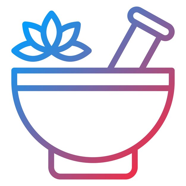 Diseño vectorial de estilo de icono de aromaterapia