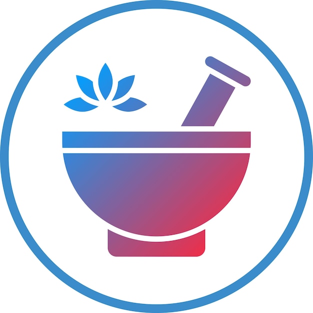 Diseño vectorial de estilo de icono de aromaterapia