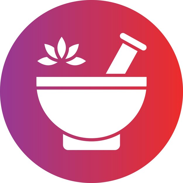 Diseño vectorial de estilo de icono de aromaterapia