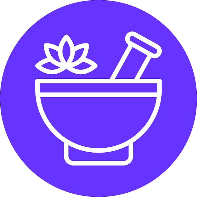 Diseño vectorial de estilo de icono de aromaterapia