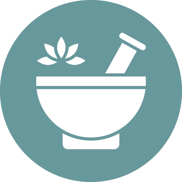 Diseño vectorial de estilo de icono de aromaterapia