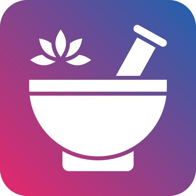 Diseño vectorial de estilo de icono de aromaterapia
