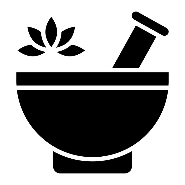 Diseño vectorial de estilo de icono de aromaterapia