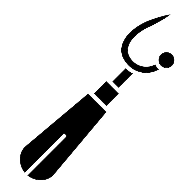 Vector diseño vectorial de estilo de icono de arrancador de costuras