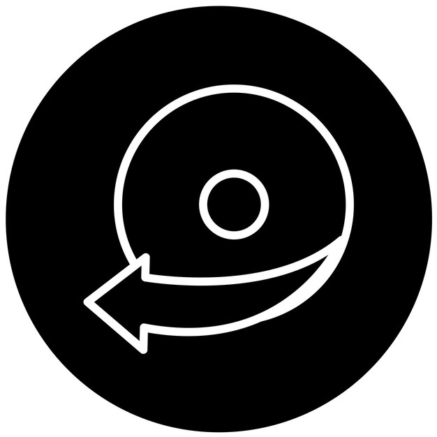Diseño vectorial Estilo del icono del arrancador de discos