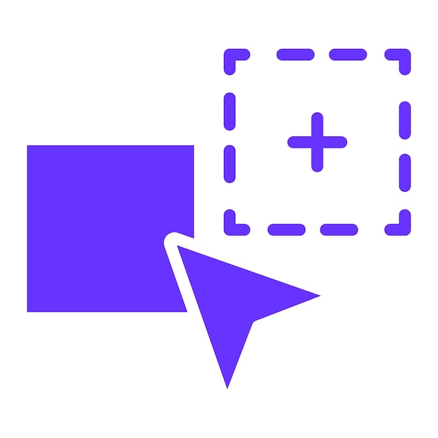 Diseño vectorial Estilo del icono de arrastrar y soltar