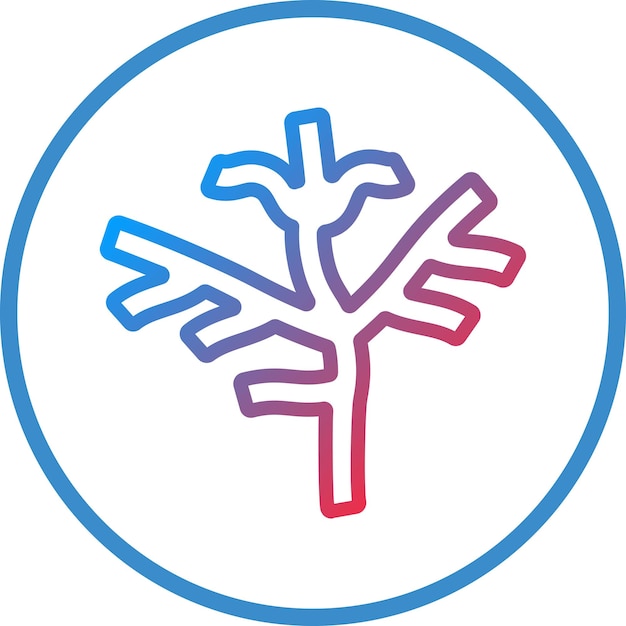 Diseño vectorial Estilo del icono del arrecife de coral