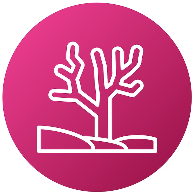 Diseño vectorial Estilo del icono del arrecife de coral