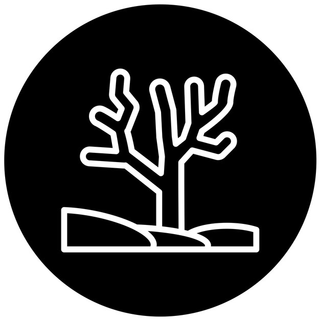 Diseño vectorial Estilo del icono del arrecife de coral