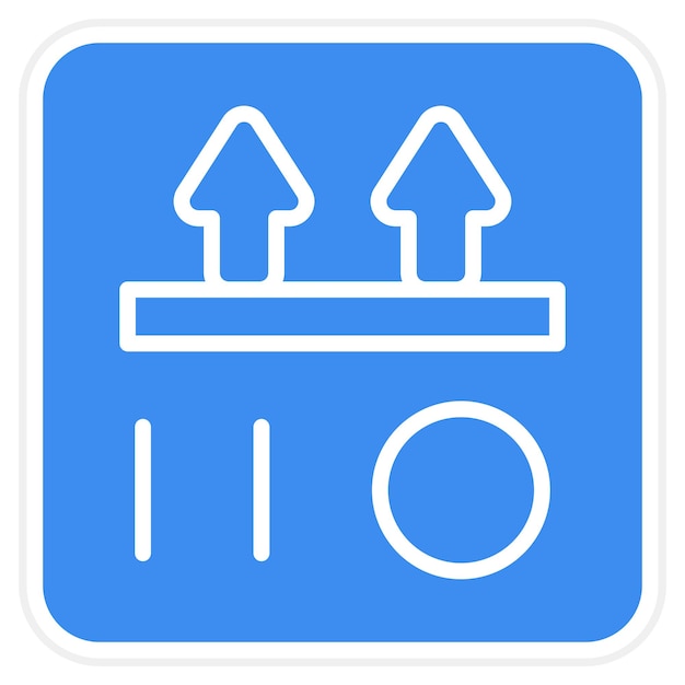 Diseño vectorial de este estilo de icono hacia arriba