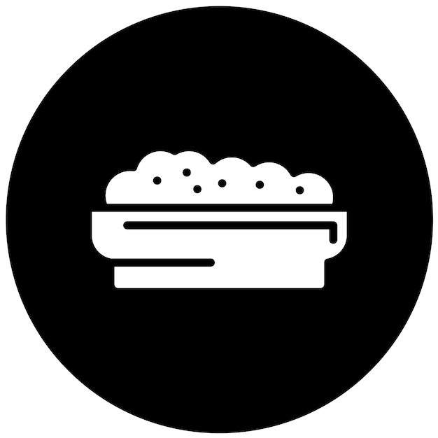 Diseño vectorial Estilo de icono de arroz marrón