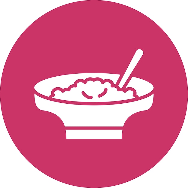 Diseño vectorial de estilo de icono de arroz