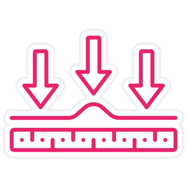 Diseño vectorial Estilo de icono de arrugas de tela