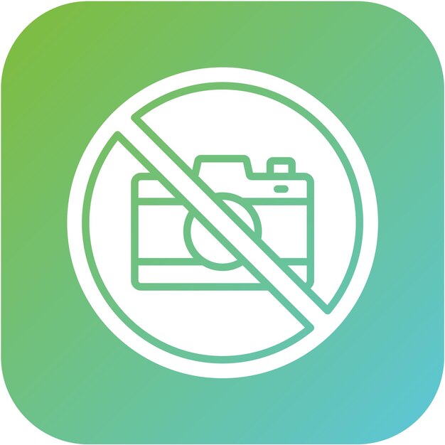 Diseño vectorial Estilo del icono de los artículos prohibidos