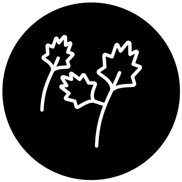 Diseño vectorial Estilo del icono de Arugula