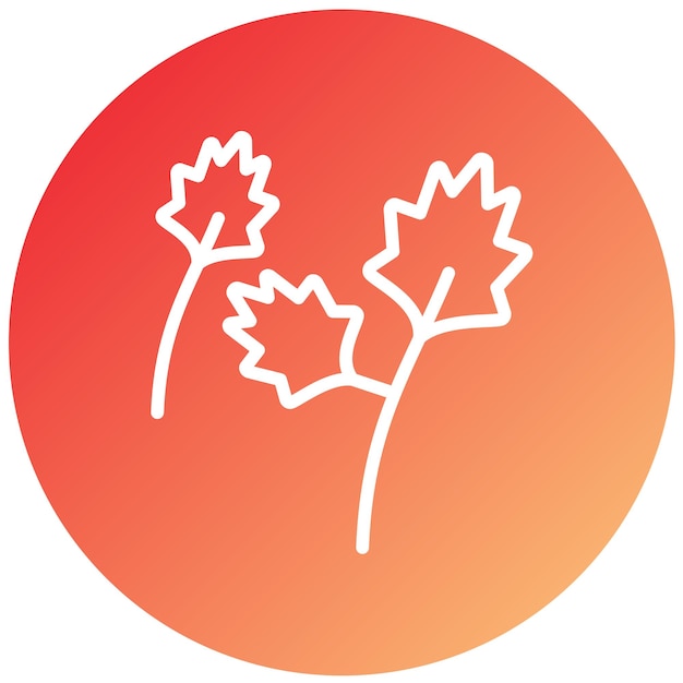 Diseño vectorial Estilo del icono de Arugula