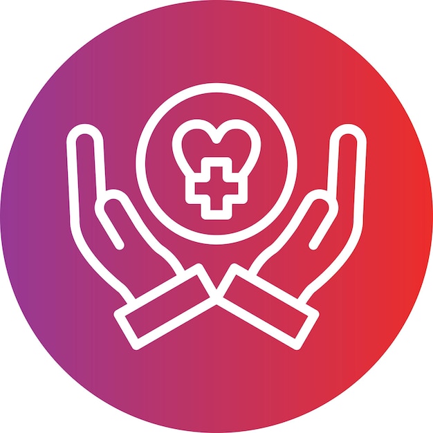 Diseño vectorial Estilo del icono de asistencia médica