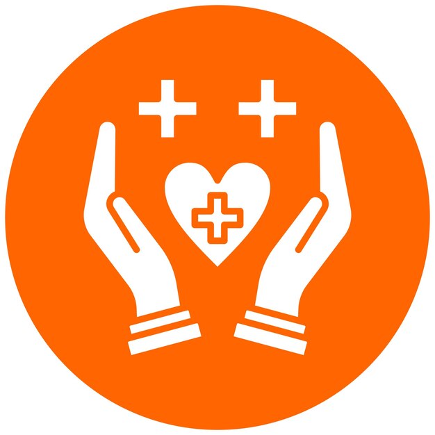 Diseño vectorial Estilo del icono de asistencia médica