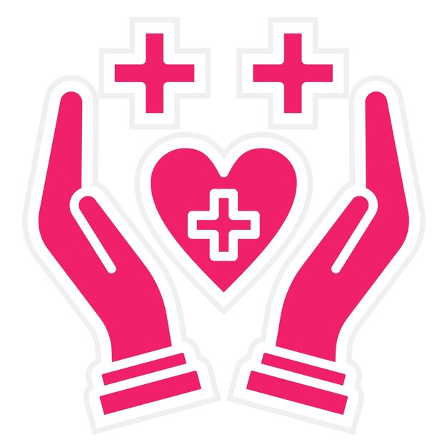 Diseño vectorial Estilo del icono de asistencia médica