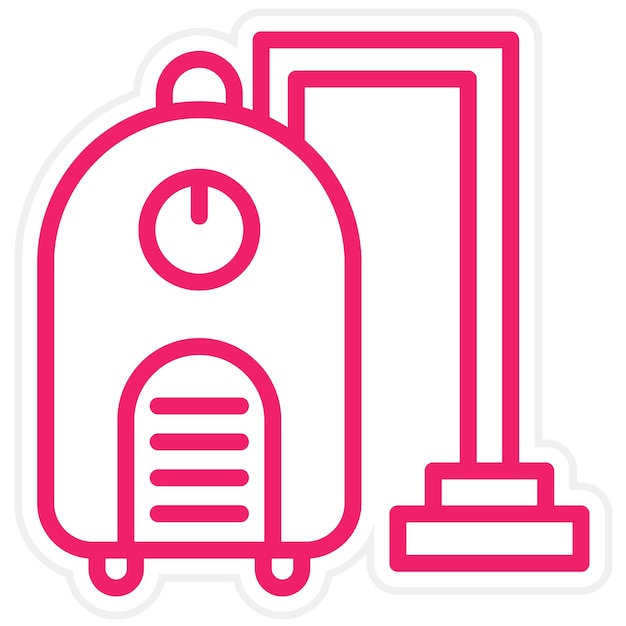 Diseño vectorial Estilo del icono de la aspiradora