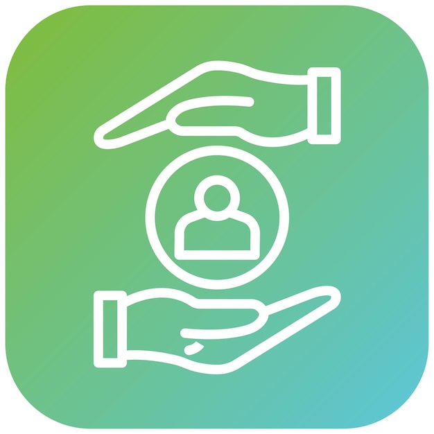 Diseño vectorial Estilo del icono de atención al cliente