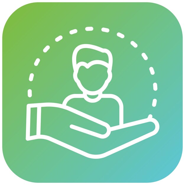 Diseño vectorial Estilo del icono de atención al cliente