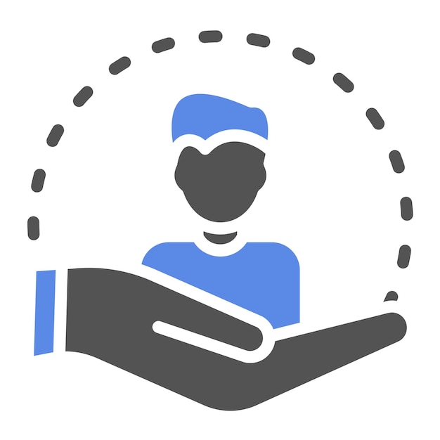 Diseño vectorial Estilo del icono de atención al cliente