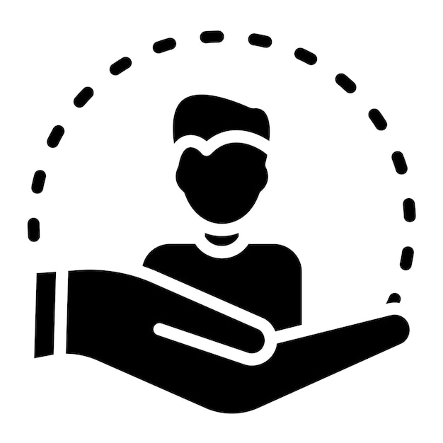 Diseño vectorial Estilo del icono de atención al cliente