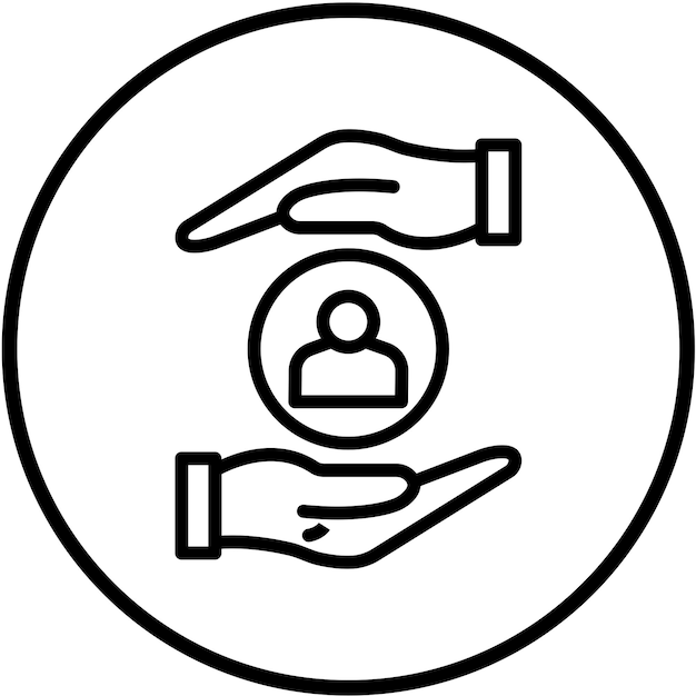 Diseño vectorial Estilo del icono de atención al cliente