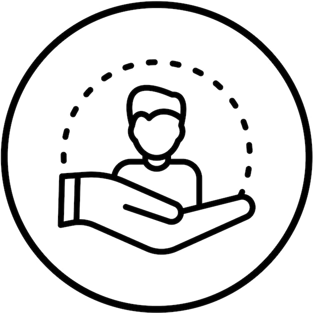 Diseño vectorial Estilo del icono de atención al cliente