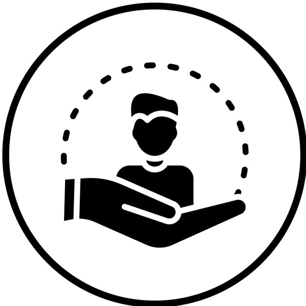 Diseño vectorial Estilo del icono de atención al cliente