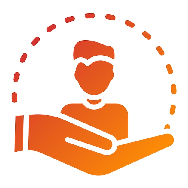 Diseño vectorial Estilo del icono de atención al cliente