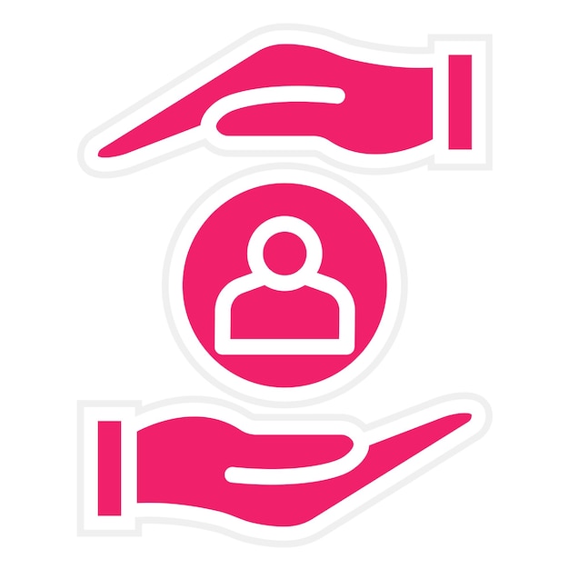 Diseño vectorial Estilo del icono de atención al cliente