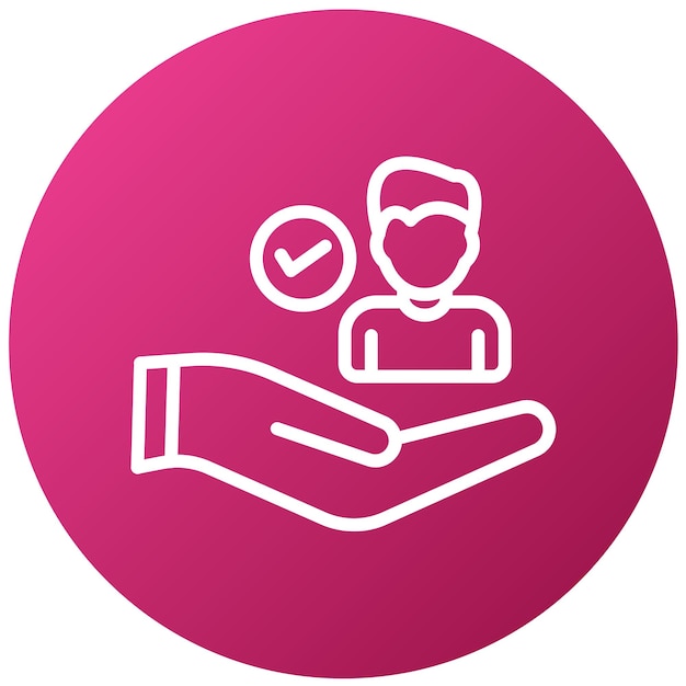 Diseño vectorial Estilo del icono de atención al cliente