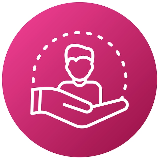 Diseño vectorial Estilo del icono de atención al cliente