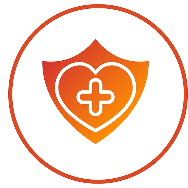 Diseño vectorial Estilo de icono de atención médica básica