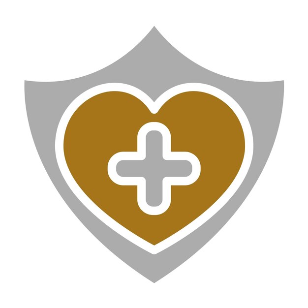 Diseño vectorial Estilo de icono de atención médica básica