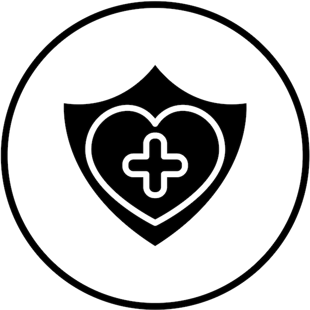 Diseño vectorial Estilo de icono de atención médica básica