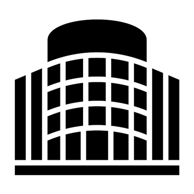 Diseño vectorial Estilo del icono del atrio