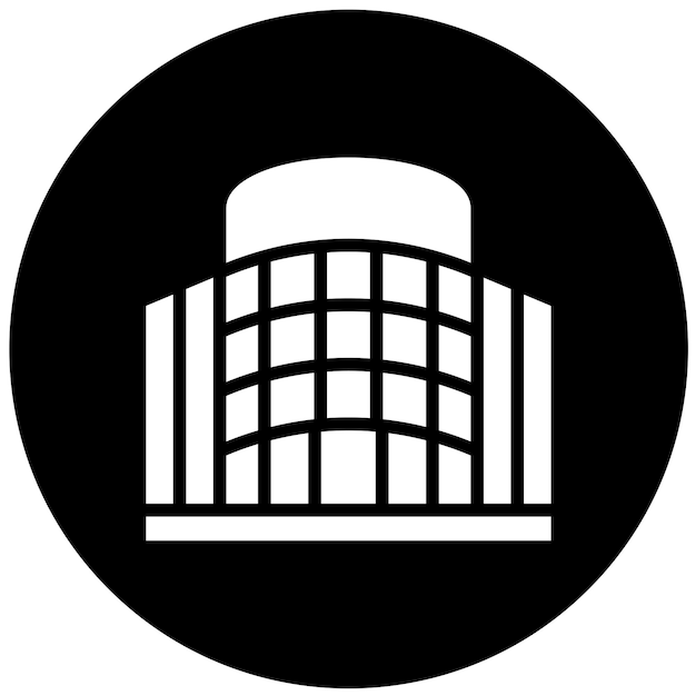 Diseño vectorial Estilo del icono del atrio
