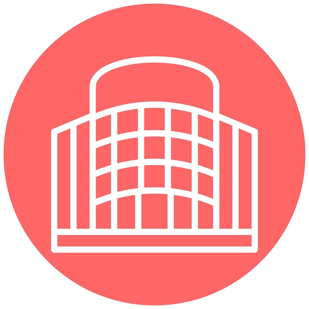 Diseño vectorial Estilo del icono del atrio
