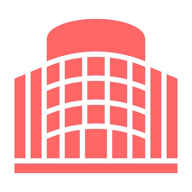 Diseño vectorial Estilo del icono del atrio
